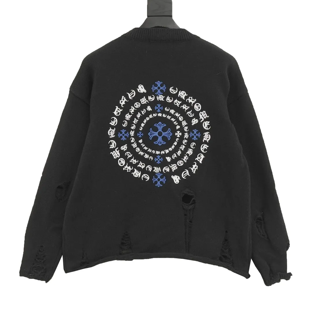 P540 Chrome Hearts CH Chrome Hearts 25ss embroidered disc Sanskrit cross hole knitted sweater pullover. It is a very popular style. It is the same for men and women. It is matched with black and white. It looks good in real life. It looks good on the upper body. It looks good in daily wear. It is even more photogenic. It’s hard not to buy it. Buy it for me!!! Believe me, no one can refuse such a machine-length Chrome Hearts jacket. It has expanded the version based on the old version. The upper body is loose and stylish, and the hem is expanded to a casual design. Fat people look extremely slim, thin people have limited height and high-end. Ten thousand yuan ZP printing, 1:1 perfect restoration, looks good when worn alone or stacked, can be easily controlled by both men and women. If you care more about quality, you must also respect the price. It is completely different from the thin see-through bottoms and junk products on the market that pill when worn. If the style makes you shine at a glance, then quality is what you should pay more attention to. Compared with price, we focus on quality. Customers who have received my products all know it. ️️️ Sweaters on the market are generally made of bract core yarn. We use modal. The advantages over core-spun yarn are very intuitive: high cost, high price, high density, relatively expensive for developers, and let us make a lot less money. In addition, it is delicate, has no scum on the upper body, resists pilling, and is high-end. We are conscientious sellers and do not use core-spun yarn. Apart from being cheap, core-spun yarn is really useless. It shrinks, pills, hooks, and makes people pierced. He is proficient in everything. It is 2024. Who doesn’t want to look decent when they go out? Quality determines the upper body effect. No matter how bad the quality, the best style is still the temperament of the urban-rural fringe. We only do long-term business. Quality determines character. Take it back and wear it with confidence and wash it. The quality of the pattern will definitely make your eyes shine. We only make the right version of high quality. We make high-end hard goods. Reject junk goods and reject fast food. Conscientious quality and conscientious price. You deserve it!  Color: Black Beige Gray Size: S-L